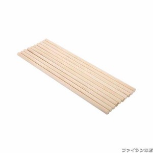 Eboxer 木製スティック 木材 棒木 DIY工具 白木 丸棒材 長さ30CM ５つのサイズを選ぶことができる １０本セット(10MM*30CM)