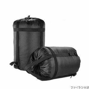 2枚セット 寝袋 収納袋 撥水 丈夫 圧縮袋 圧縮バッグ キャンプ アウトドア用
