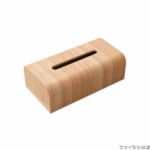 【天然素材】MUMAMI 木製 ティッシュボックス おしゃれな ティッシュケース ティッシュ カバー ケース ナチュラル木目調 約26.5×14×8.5