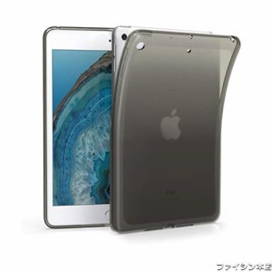 kwmobile タブレットケース 対応: Apple iPad Mini 5 (2019) ケース - タブレットカバー TPU シリコン 保護 黒色/透明