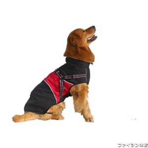 ASMPET 犬服 秋冬 防寒着 犬 服 冬 コート 大型犬 服 お散歩 軽量 ドッグウェア ペット服 防風 防水 犬 ジャケット 防雪 背中開き 犬 コ