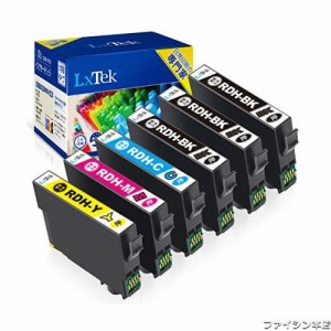 【LxTek】RDH-4CL 互換インクカートリッジ エプソン(Epson)用 RDH リコーダー インク 4色セット+？2本(合計6本) 大容量/説明書付/残量表