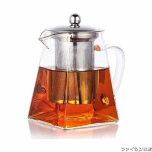 PluieSoleil ティーポット 耐熱ガラス 急須 ガラスティーポット 茶こし ガラス 紅茶ポット 500ml