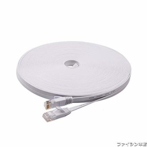 LANケーブル 20m 有線ケーブル ランケーブル フラットタイプ CAT6準拠 有線lanケーブル RJ45コネクタ フラットケーブル サーバー 企業様