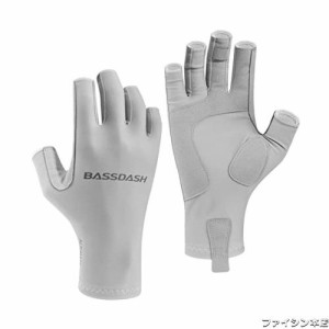 Bassdash(バスダッシュ) 釣り グローブ レディース UPF 50+ UVカット 釣り手袋 日焼け防止 速乾 3/4フィンガー フィッシンググローブ (グ