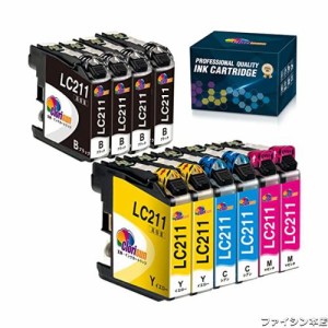 ブラザー インク lc211 Brother LC211 互換インクカートリッジ LC211-4PK 大容量 4色セット ×2 +LC211BK×2（計10個入り) 残量検知機能 