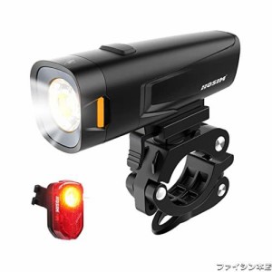 Hosim USB充電式自転車ライト 前後 800ルーメン 超高輝度自転車ヘッドライト IPX5防水 自転車ヘッドライト テールライト 子供 大人 男性 