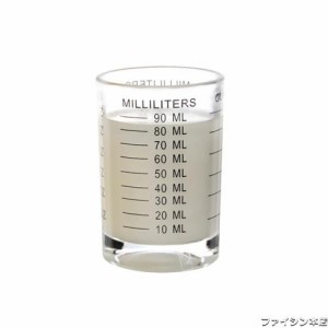 BCnmviku 計量カップ90ml/3oz エスプレッソショットグラス ショットグラス 目盛り付きオンスカップ コーヒー ミルク 水 お酒グラス 調理