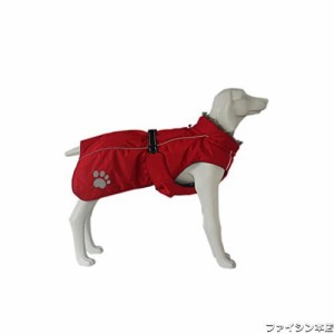 ASMPET 犬 服 冬 コート 防寒 犬 ベスト 綿服コート 防風 暖かい 犬 ダウンジャケット 秋冬 防水 背中開き 犬 コート 大型犬 防寒服 着脱