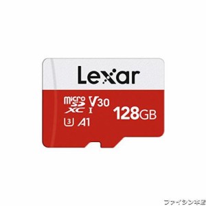 Lexar マイクロsdカード 128GB microSDカード UHS-I 読取り最大100MB/秒 U3 Class10 A1 V30 4K Ultra HD動画撮影 microSDXC「SDアダプタ