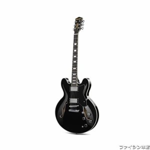 Donner セミアコギター エレキギター セミアコースティックギター セミホロウボディ ダブルカッタウェイ Jazz Electric Guitar with Semi