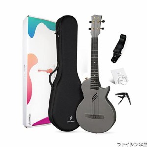 Enya Nova U Pro ウクレレテナーサイズ・カーボン一体成型ウクレレキット、付属品：ウクレレケース、ストラップ、カポ、フロロカーボン替