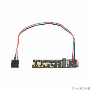 Cablecc ワイヤレスNGFF A/EキーWiFiカードへのM.2 NGFFキー-M NVME SSDアダプタAX200 WiFi 6 Bluetooth 5.1