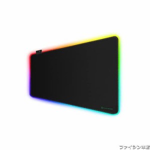 Black Shark ゲーミングマウスパッド 800mm x 300mm x4mm RGB 大型 マウスパッド ゲーミング キーボードパッド デスクマット 薄型 広幅 L