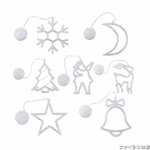 DUOLEIMI クリスマス イルミネーション ライト 吸盤式 LEDライト 7個セット クリスマスライト 窓 飾りライト ウィンドウライト イルミネ