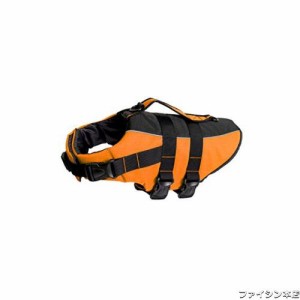 ASMPET ペットライフジャケット 救命胴衣 水遊び 海 川遊び 安全 犬用ライフジャケット 水泳必需品 ハンドル付き 保護 高浮力 犬 ライフ