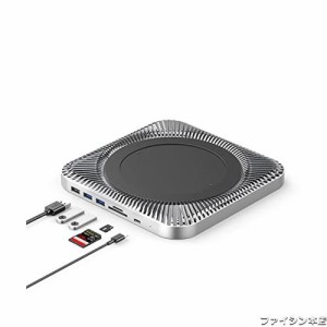 GIISSMO Mac Mini 用 USB Type C ハブ 2.5インチ HDD/SSD ケース 7-in-1ドッキングステーション SATA対応 USB 3.0 / 2.0ポート Micro/SD