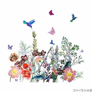 Maydahui ウォールステッカー 花 蝶 鳥 植物 おしゃれ 壁紙 シール かわいい アート 子供 部屋 部屋飾り 玄関 居間 ウォールペーパー シ