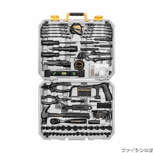 DEKO 218点組 工具セット ホームツールセット 家庭用 ツールセット 日曜大工 DIYセット 作業工具セット 家具の組み立て 住まいのメンテナ