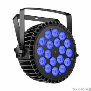 U`King 10Wx18 LED ステージライト ディスコライト 上り式 RGBW 舞台照明 音声制御 ランプ 舞台照明 高輝度 音声起動 多色変更 カラオケ/