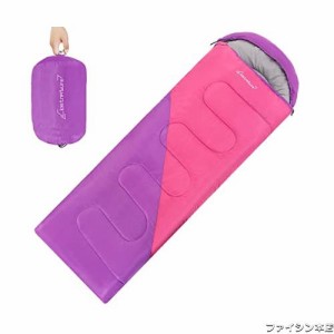 Clostnature 寝袋 コンパクト 夏用 冬用 シュラフ 軽量 連結可能 二人用 キャンプ シュラフ 封筒型 寝袋 - 登山 車中泊 防災用 900g 右ジ