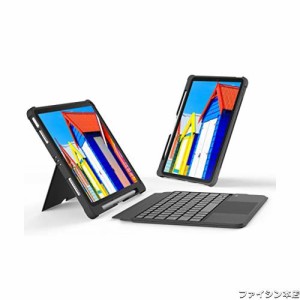 【高級版】ipad第9世代キーボード付きケース 日本語配列 ipad 10.2 ケース キーボード トラックパッド付き iPad air3 キーボード 横も縦