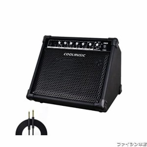 Coolmusic DM30 AMP 30 ワット電子ドラム アンプ キーボード アンプ Aux 入力と BT、2 入力、3 バンド EQ と DI 出力