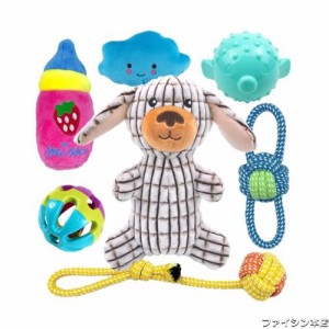 犬のおもちゃ 犬ロープおもちゃ 音の出るおもちゃ 犬用玩具 噛むおもちゃ ペットきしむおもちゃ 音が鳴る ロープ オモチャ ペットのおも