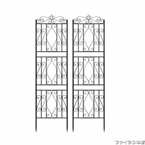 アイアン フェンス バラ トレリス ガーデンフェンス 柵 目隠し 庭 ガーデニング 薔薇フェンス 高さ182×幅50cm 園芸 花壇 屋外 おしゃれ 