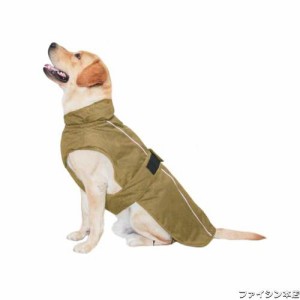 MAMORE 犬服 防寒着 防水 ジャケットベスト ペット服 一体型綿入れ 袖なし コート秋冬服 ダウン 小中型犬 大型犬 夜間反射？防風 防寒 着