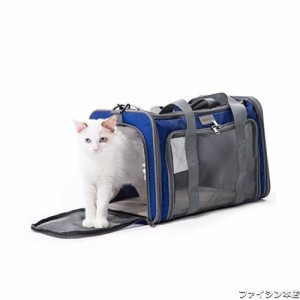 AOCD ペットキャリー 猫キャリーバッグ ペットキャリー バッグ ショルダー 4way 中・大型猫用・小型犬・うさぎ用 リュック 折りたたみ お