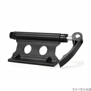 CXWXC 自転車 前フォーク受け スタンド クイックリリース、12mm/15mmスルーアクスル対応 車載と室内保管など用 ブラック（CX-C09）