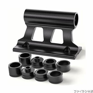 CXWXC 自転車 前フォーク受け スタンド クイックリリース、12mm/15mmスルーアクスル対応 車載と室内保管など用 ブラック（CX-C08）