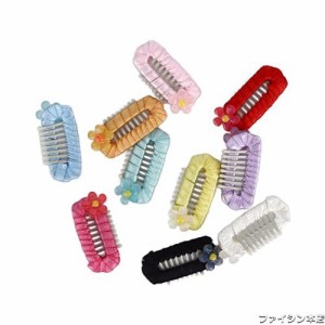 ペットヘアピン 小型犬用ヘアピン ペットヘアクリップ 猫犬用ヘアピン ヘアアクセサリー ペット髪飾り 髪留め 髪束ね ポリエステル素材 