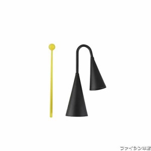 2個セットアゴゴベル サンバ 打楽器 楽器 パーカッション、演奏または装飾用のストライカー付き楽器カウベルメタル (M(26.5*7.3cm))