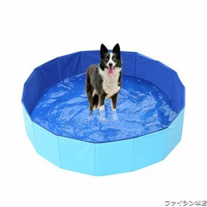 AIRMFJI 犬プール ペットプール ペット用バスグッズ プール pvc小型犬 中型犬 折畳式プール おふろ 浴槽 シャンプー 犬用品 猫用品 水抜