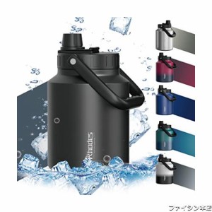 キャンプ 水筒 2リットル 1.5リットル, ステンレスボトル, 魔法瓶,大容量, 直飲み ウォータージャグ, 保温 保冷, 真空二重構造 炭酸 漏れ