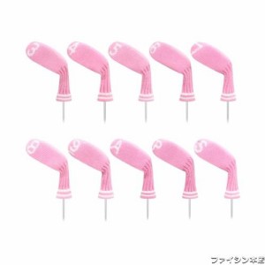 LeFeng ニットゴルフアイアンヘッドカバー 10個 3-9/A/P/S セット - 軽量で丈夫な素材 - 複数のパターンのゴルフクラブヘッドカバー - Ca