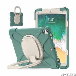 iPad6 iPad5 iPad Air2 ケース 360°回転持ち手 耐衝撃 ペンシル収納 頑丈 キッズ かわいい 子供 子ども 持ち手付き 肩掛け 斜め掛け ア