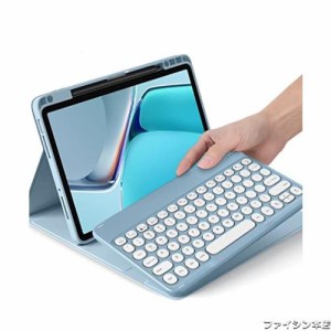 丸いキー iPad 9 iPad 8 iPad 7 iPad 10.2 キーボードケース ペンシルホルダー付き 可愛い 女性 iPad Air3 iPad Pro 10.5 Bluetooth キー