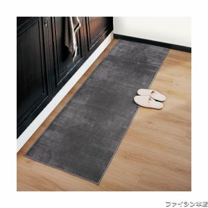 Tydle キッチンマット フランネルマット 43×120cm キッチンラグ マット 滑り止め付き フランネル生地 短毛 洗える ラグマット お手入れ