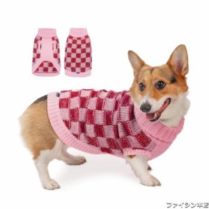 ThinkPet 中型犬用セーター - 犬用クリスマスセーター 中型犬用 女の子 男の子 - 犬用服 ニット 暖かい 柔らかい 寒い季節用 (ピンク、M)