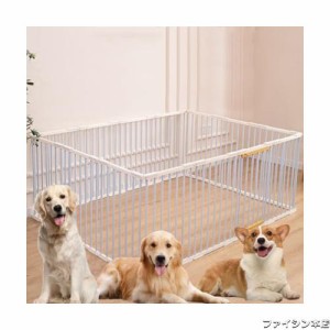 timiland 犬 サークル 室内 14面 ペットサークル 犬用 組み立て簡単 工具不要 レイアウト自由 折りたたみ柵 ドア付き 扉付き ピースフェ