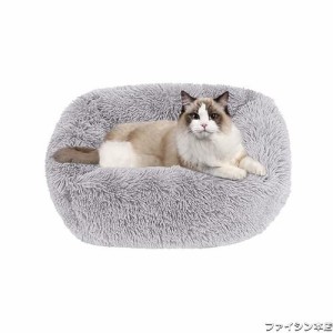 猫 ベッド Toyuxe 猫 ベッド 冬 もふもふ ベッド 猫 ベッド 洗える クッション グッズ - 長方形 角型 もふもふ もこもこ ぐっすり眠る 猫