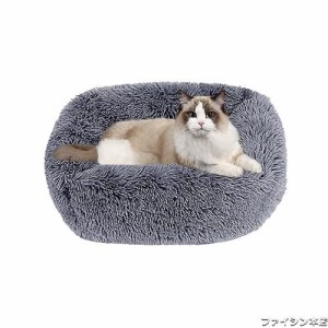 猫 ベッド Toyuxe 猫 ベッド 冬 もふもふ ベッド 猫 ベッド 洗える クッション グッズ - 長方形 角型 もふもふ もこもこ ぐっすり眠る 猫