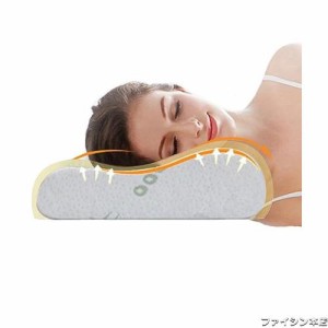 Ecosafeter 枕 安眠枕 低反発まくら 【正品】 ネックピロー 頭と頸椎をやさしくサポートします 竹繊維枕カバー 洗える 通気性