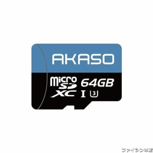 AKASO microSDカード 64GB UHS-I U3 100MB/s microSDXC Nintendo Switch/AKASO カメラ/GOPROなど対応