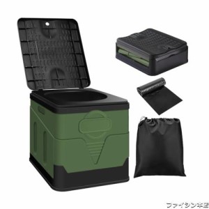 UYTON 簡易トイレ ポータブルトイレ耐荷重150kg 携帯トイレ 非常トイレ 防災トイレ 仮設トイレ トイレ 折りたたみ 便器 非常用 災害用 防