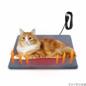 ペット用ホットカーペット usb ペットヒーター ホットマット 猫 犬 ハムスター ウサギ用 30×30CM 防寒 暖房器具 電気毛布 恒温40° 挿し