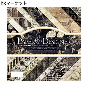 カラー デザインペーパー 手芸用紙 花柄 厚手 絵葉書、年賀状、お祝いカードなどの作りに 7×7inch 40枚入り (カラフル009)